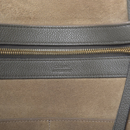 Celine Soft Grained Calfskin Small Belt Cabas Phantom Stone 6 of 12