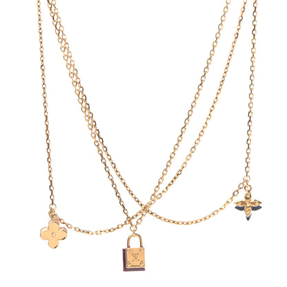 Louis Vuitton Sweet Charms Tiered Necklace Gold 1 of 5