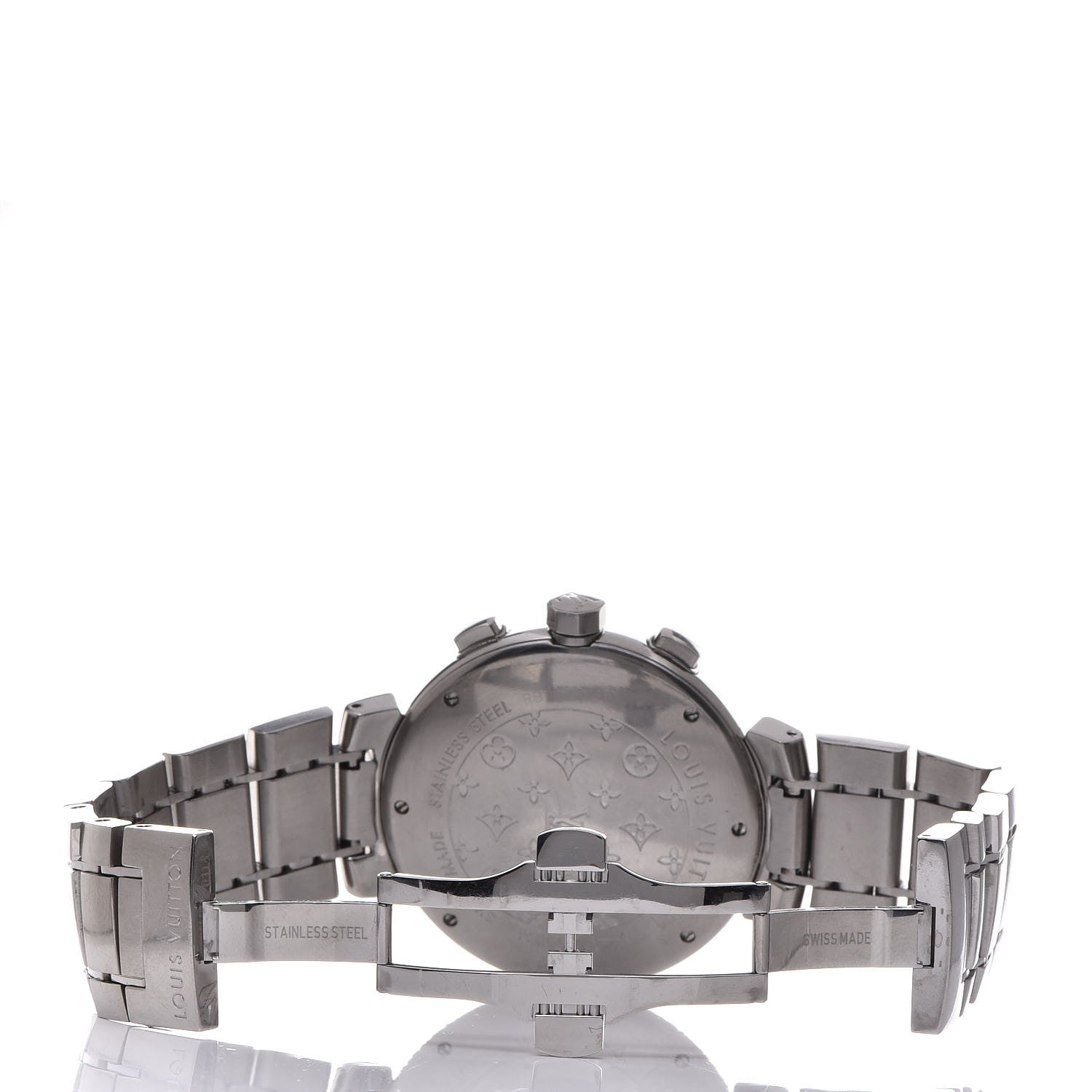 Louis Vuitton Stainless Steel 41mm Tambour Chronograph Automatic Watch Champagne 5 of 9