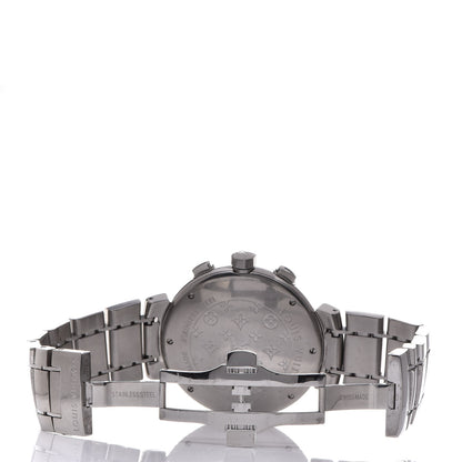 Louis Vuitton Stainless Steel 41mm Tambour Chronograph Automatic Watch Champagne 5 of 9