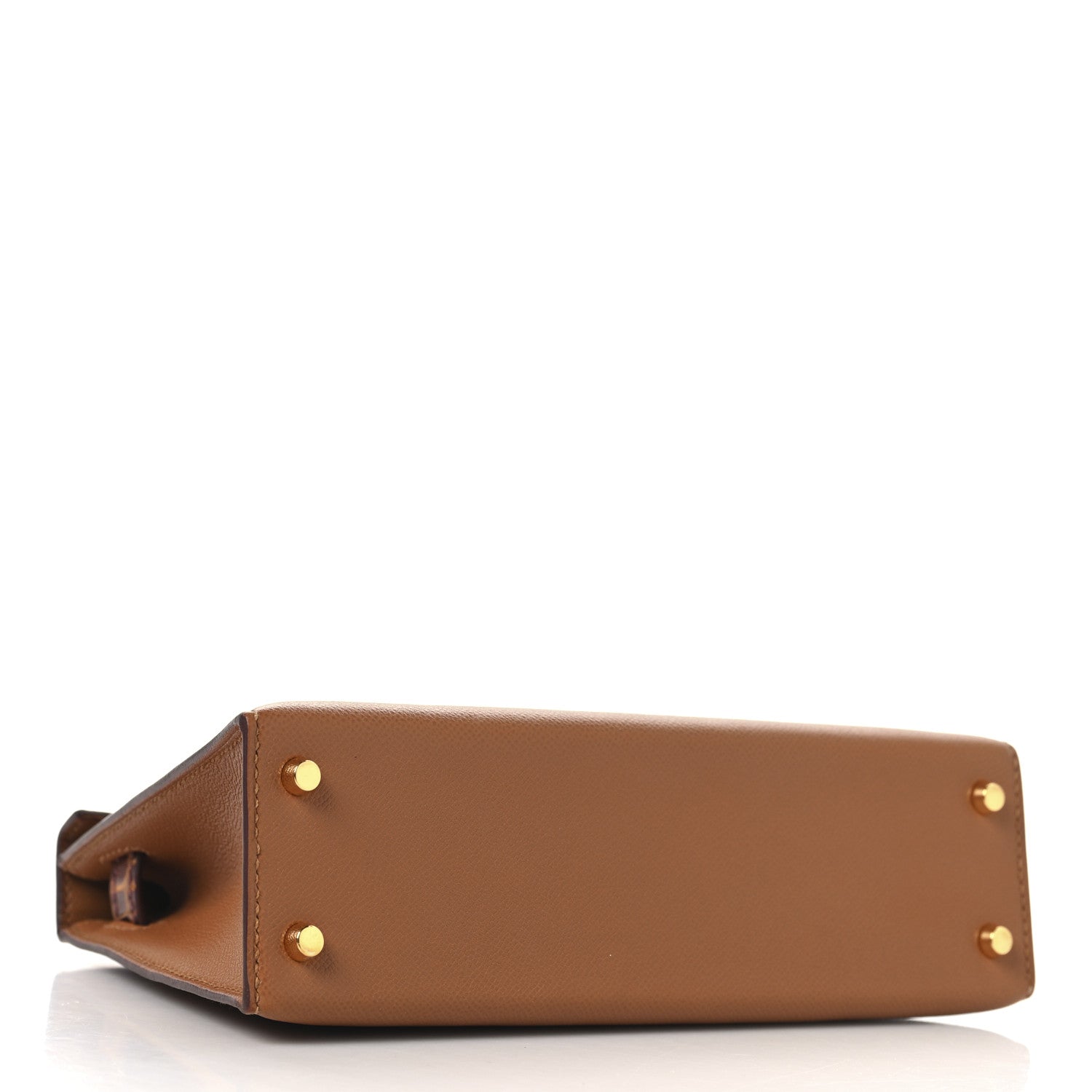 Hermes Madame Calfskin Matte Alligator Mini Kelly Sellier Touch 20 Gold Miel 4 of 13
