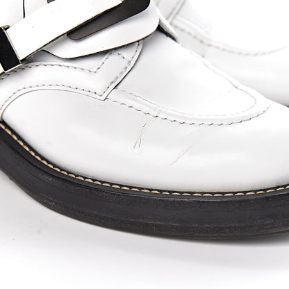 Balenciaga Brushed Calfskin Ceinture Ankle Boots 39 White 11 of 21