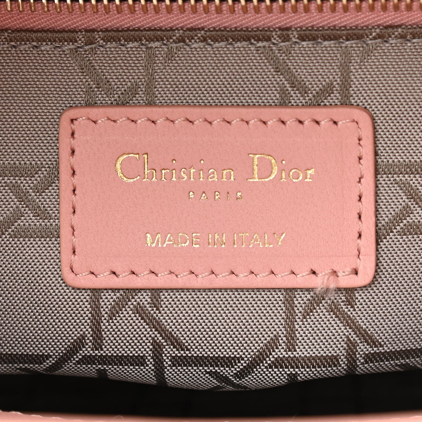 Lambskin Cannage Small My ABCDior Lady Dior Rose Clair