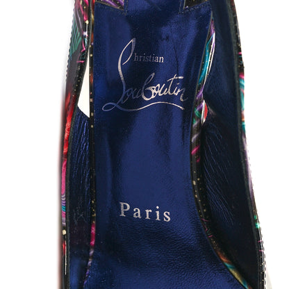 Christian Louboutin Patent Starlight Hot Chick Slingback Alta 120 Pumps 37 Multicolor 7 of 10