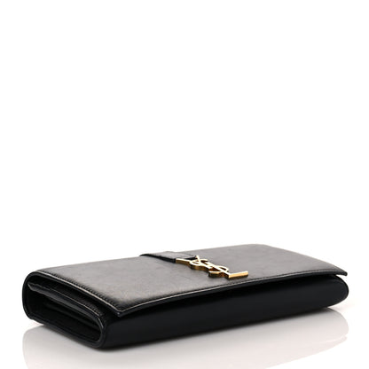Saint Laurent Calfskin Monogram Large Flap Wallet Black 4 of 11