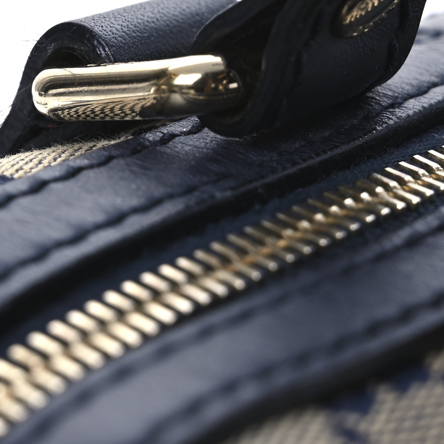 Monogram Vintage Web Small Boston Navy