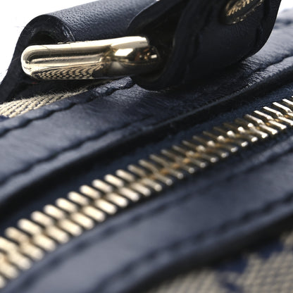 Gucci Monogram Vintage Web Small Boston Navy 13 of 14