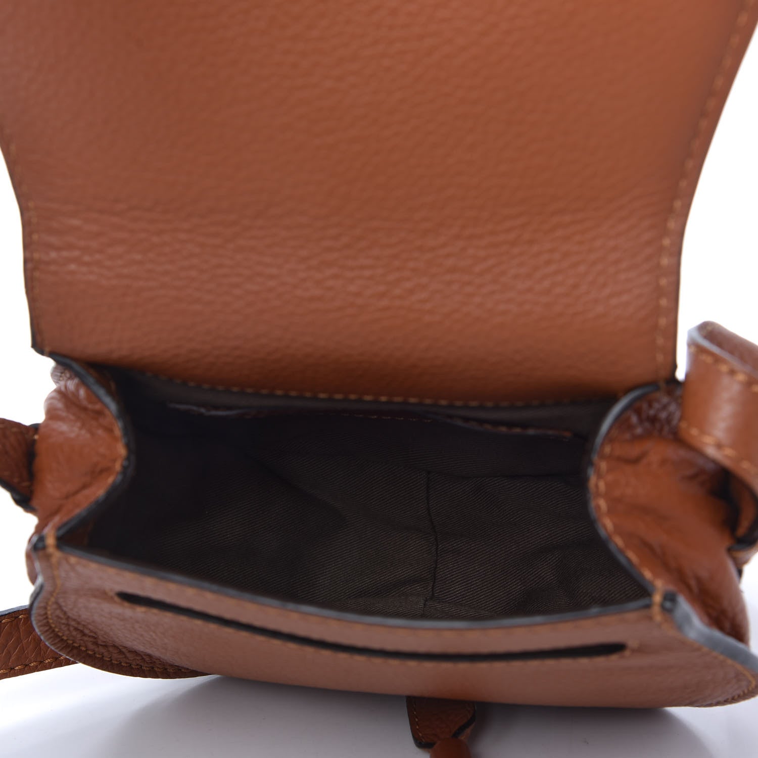 Chloe Calfskin Mini Marcie Round Crossbody Bag Tan 5 of 10