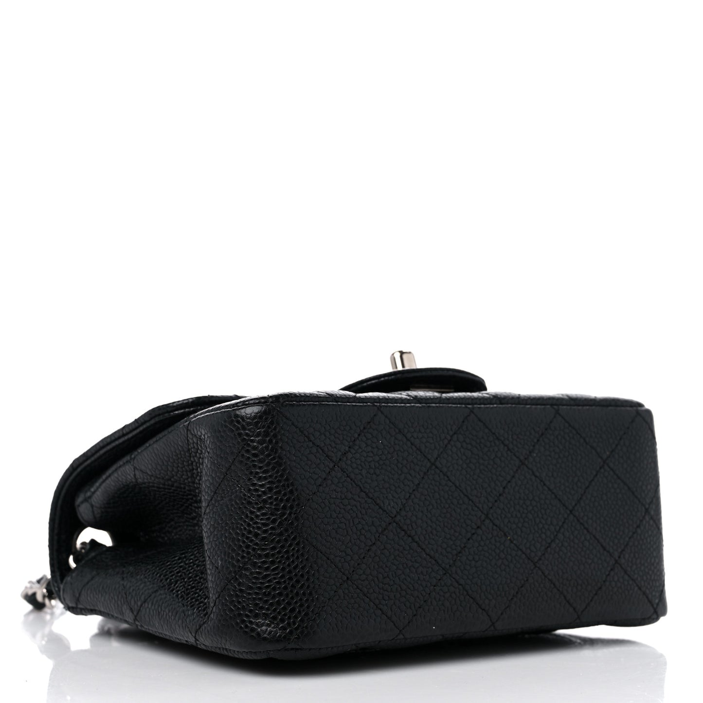 Caviar Quilted Mini Square Flap Black