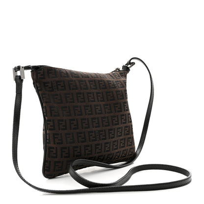Fendi Zucchino Crossbody Dark Brown 3 of 12