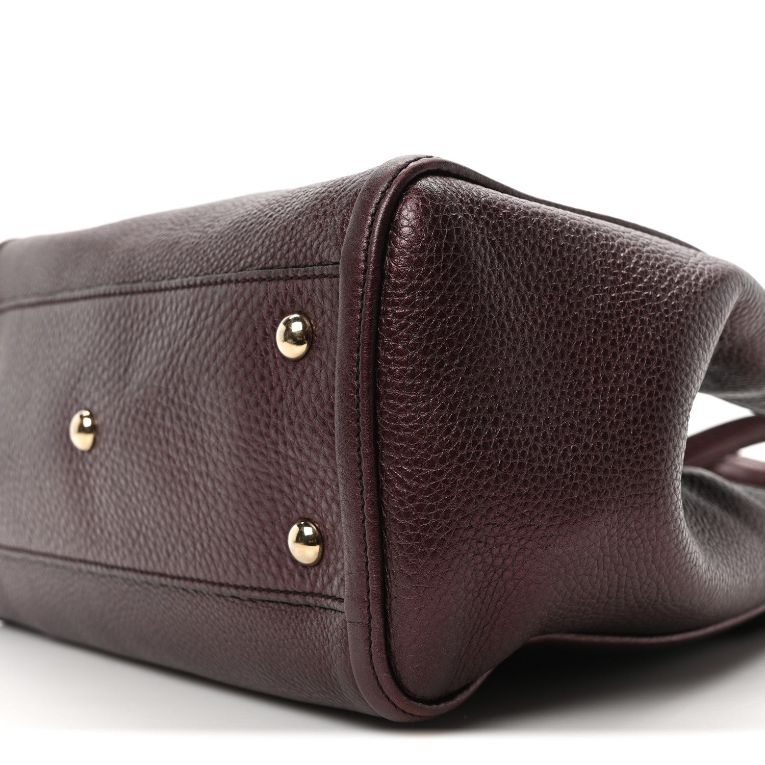 Gucci Metallic Cellarius Calfskin Small Soho Shoulder Bag Classic Burgundy 10 of 10