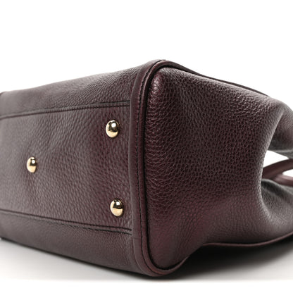 Gucci Metallic Cellarius Calfskin Small Soho Shoulder Bag Classic Burgundy 10 of 10