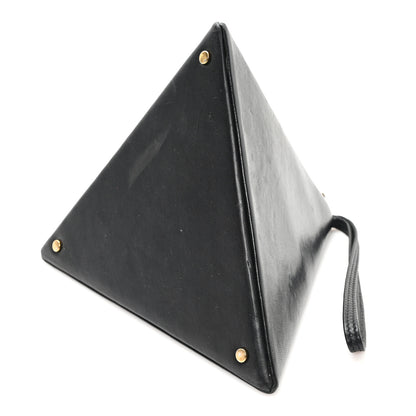 Saint Laurent Lambskin Pyramid Clutch Black 9 of 9