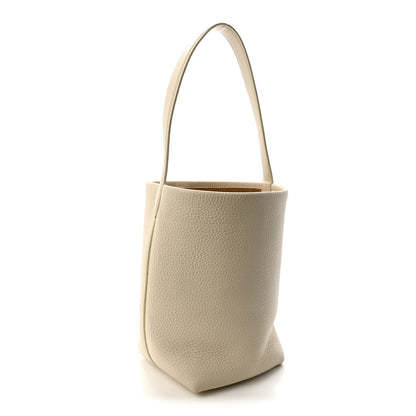 The Row Grained Calfskin Small N/S Park Tote Ivory 3 of 9