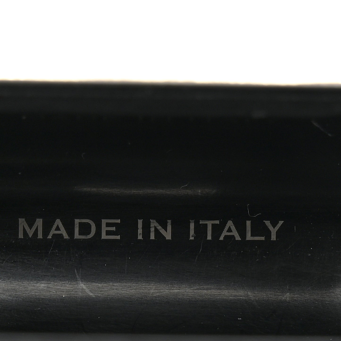 Metallic Calfskin Paris Airpods Pro Holder Platino Black