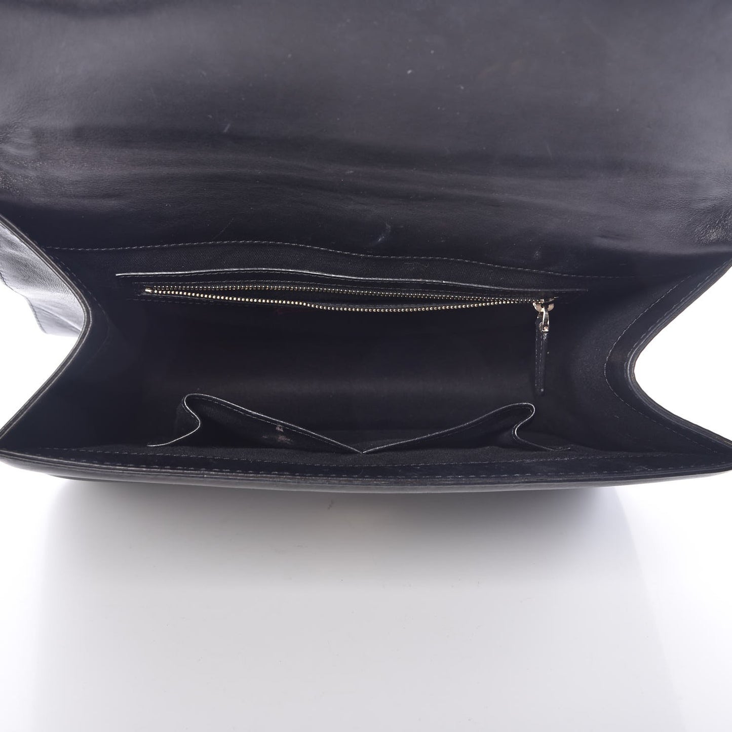 Vitello Extra Large Glam Lock Rockstud Flap Black