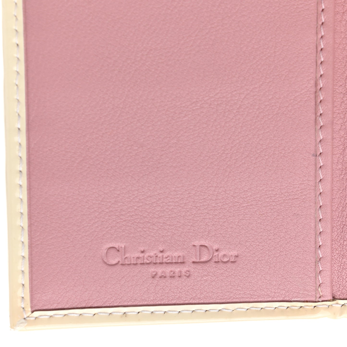 Monogram Girly Flap Wallet Pink