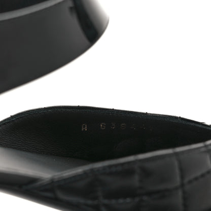 Chanel Patent Lambskin Quilted Cap Toe Ballerina Flats 39.5 Black 13 of 20