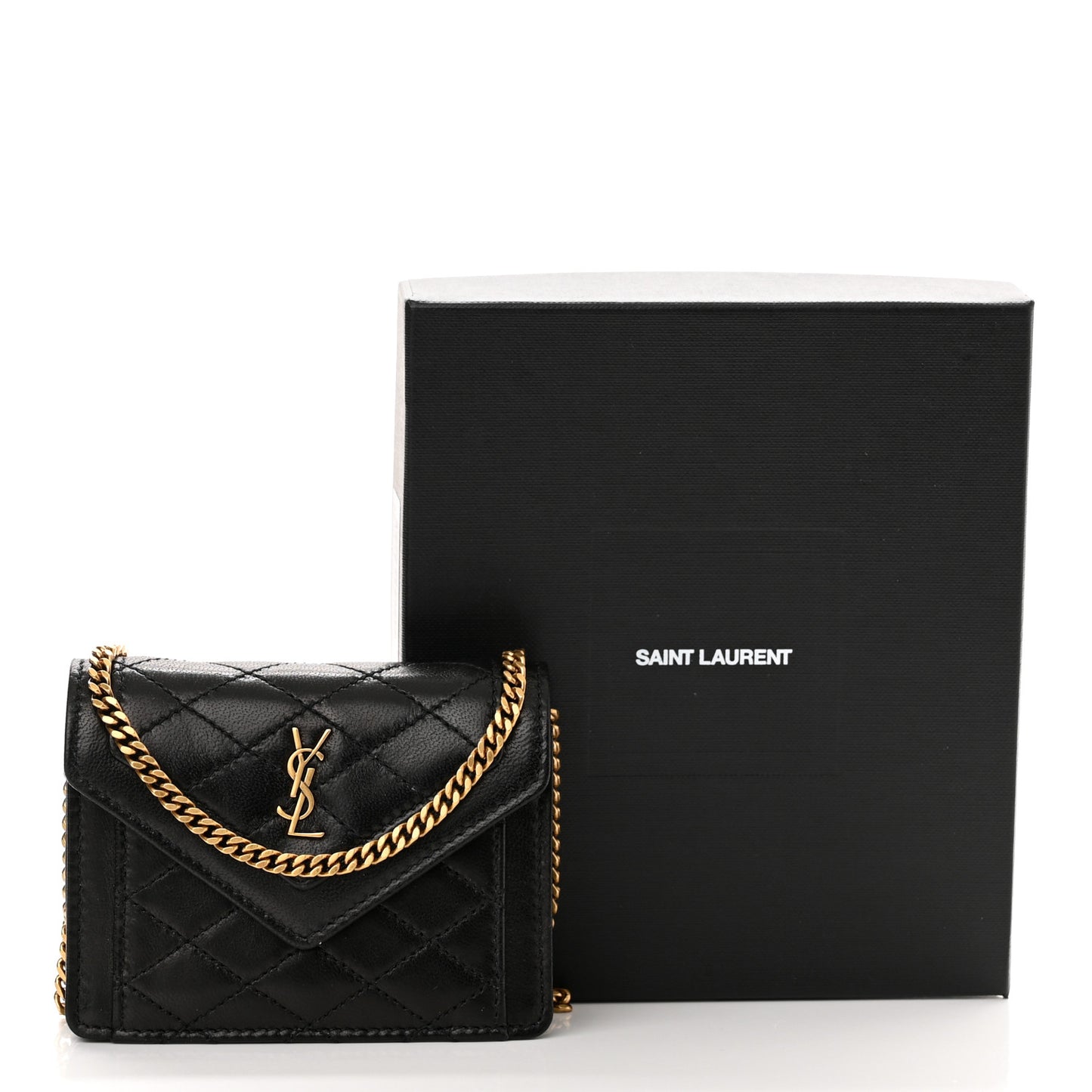 Lambskin Quilted Micro Gaby Bag Black
