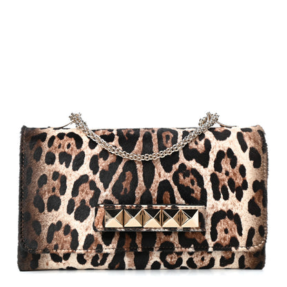 Valentino Garavani Pony Hair Leopard Print Va Va Voom Shoulder Bag 1 of 11