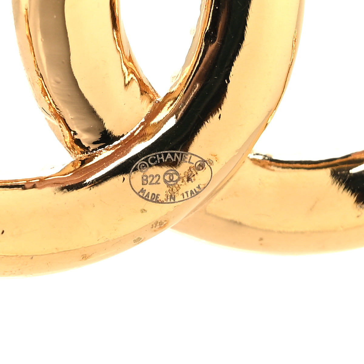 Chanel Crystal Wheat CC Brooch Gold 3 of 4