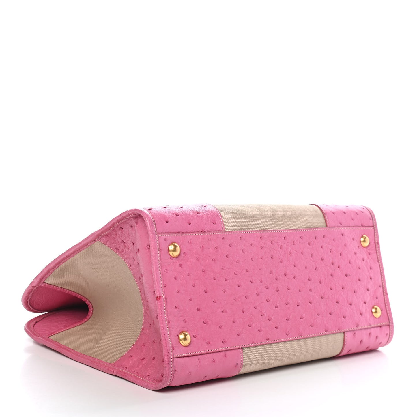 Canapa Ostrich Shopping Tote Corda Geranio