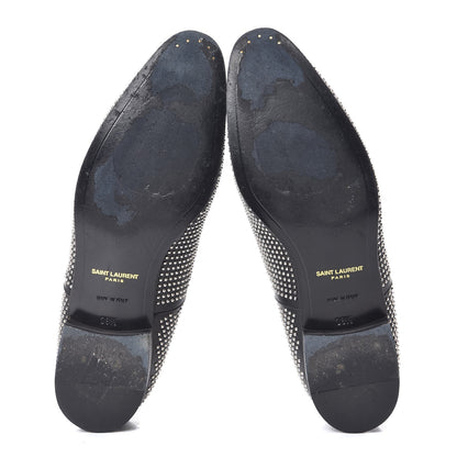 Saint Laurent Calfskin Metal Eyelet LuLu Richelieu Metal Eyelet Lace Up Oxfords 38.5 Black 7 of 14