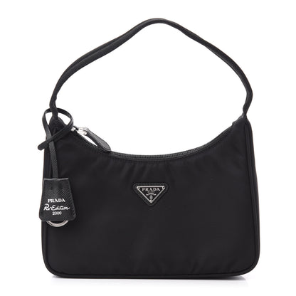 Prada Tessuto Nylon Mini Re-Edition 2000 Bag Black 1 of 12