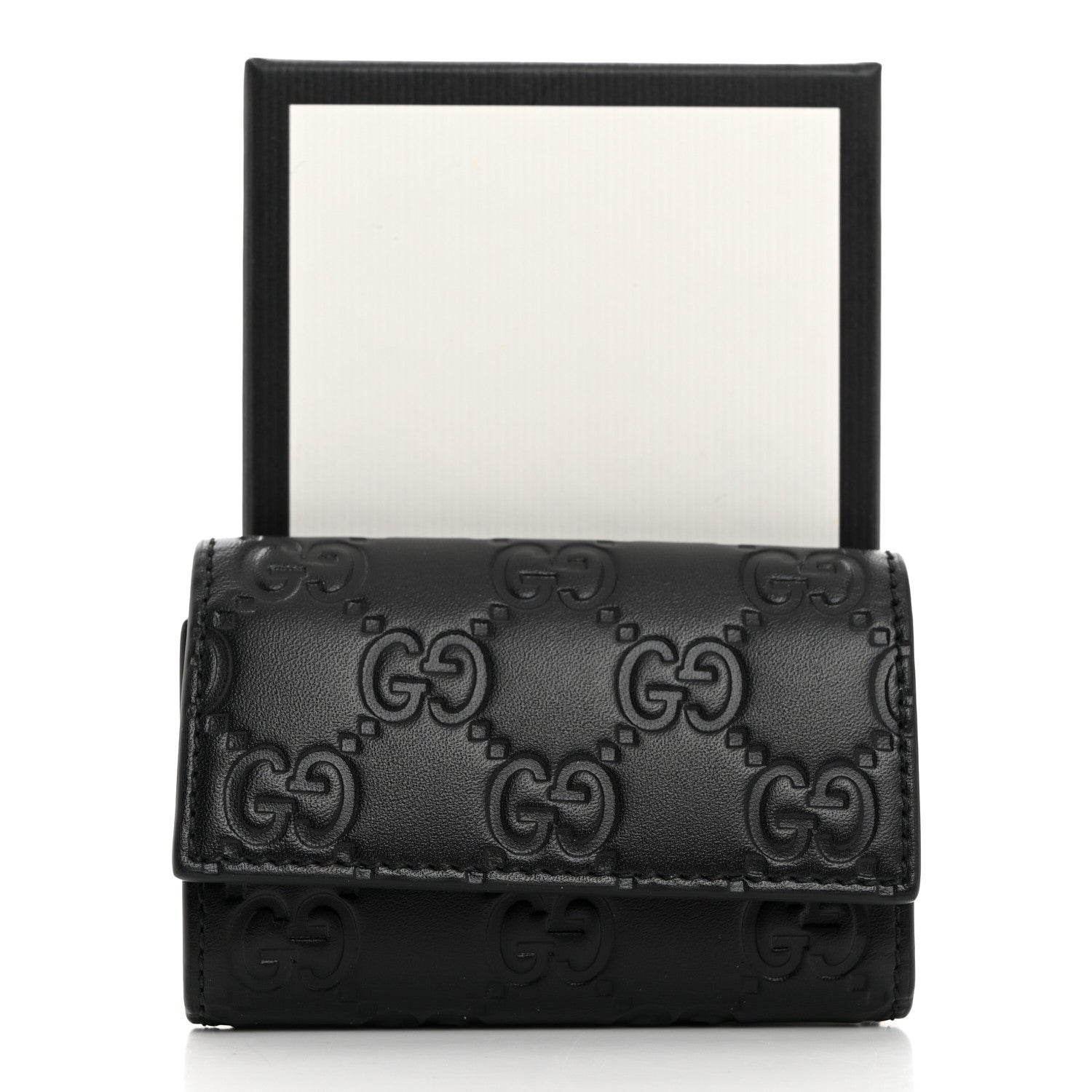 Gucci Microguccissima 6 Key Holder Case Black 1588452 – FASHIONPHILE