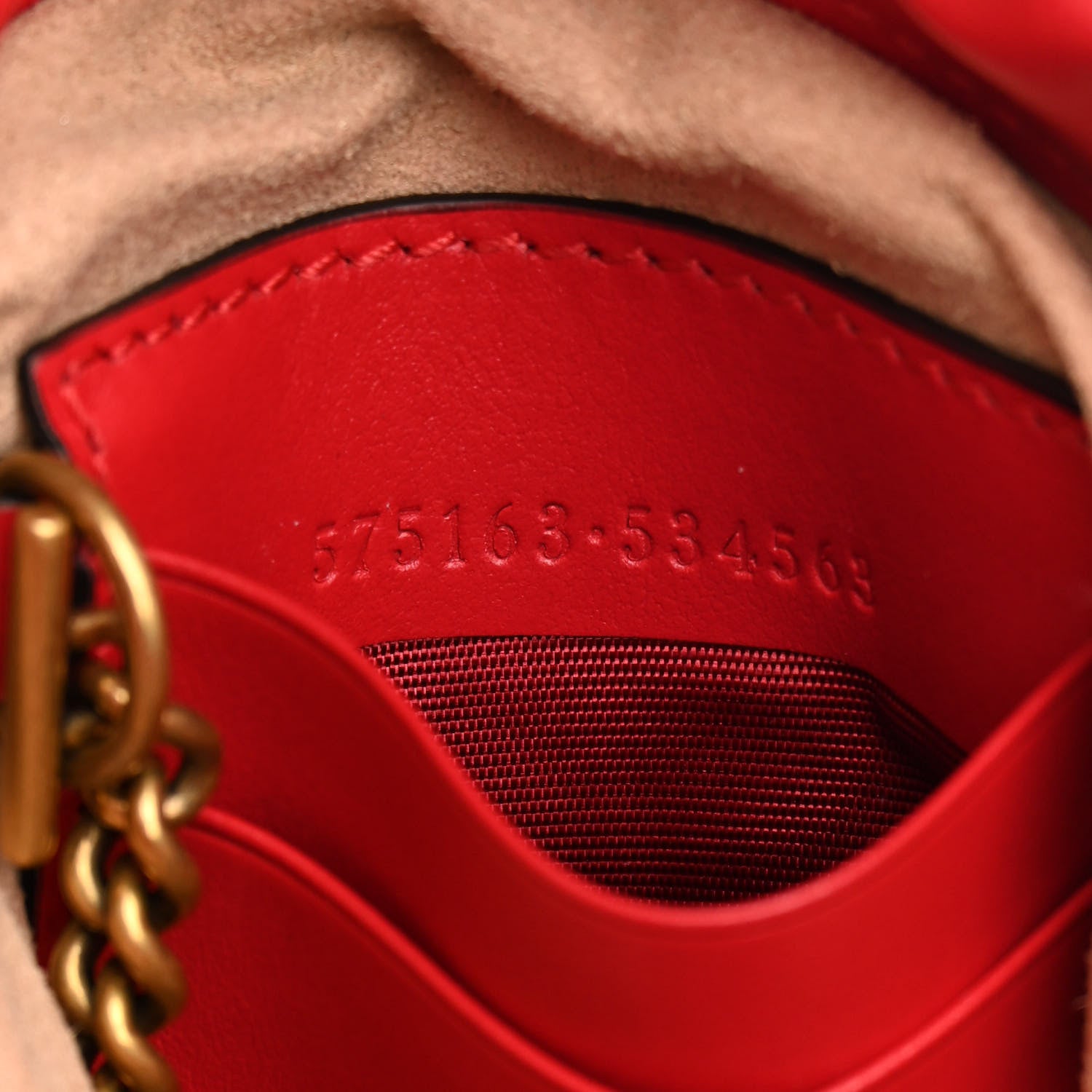 Gucci Calfskin Matelasse Mini GG Marmont 2.0 Bucket Bag Hibiscus Red 7 of 12