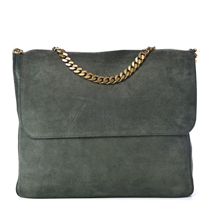 Celine Suede Medium Gourmette Emerald 1 of 13