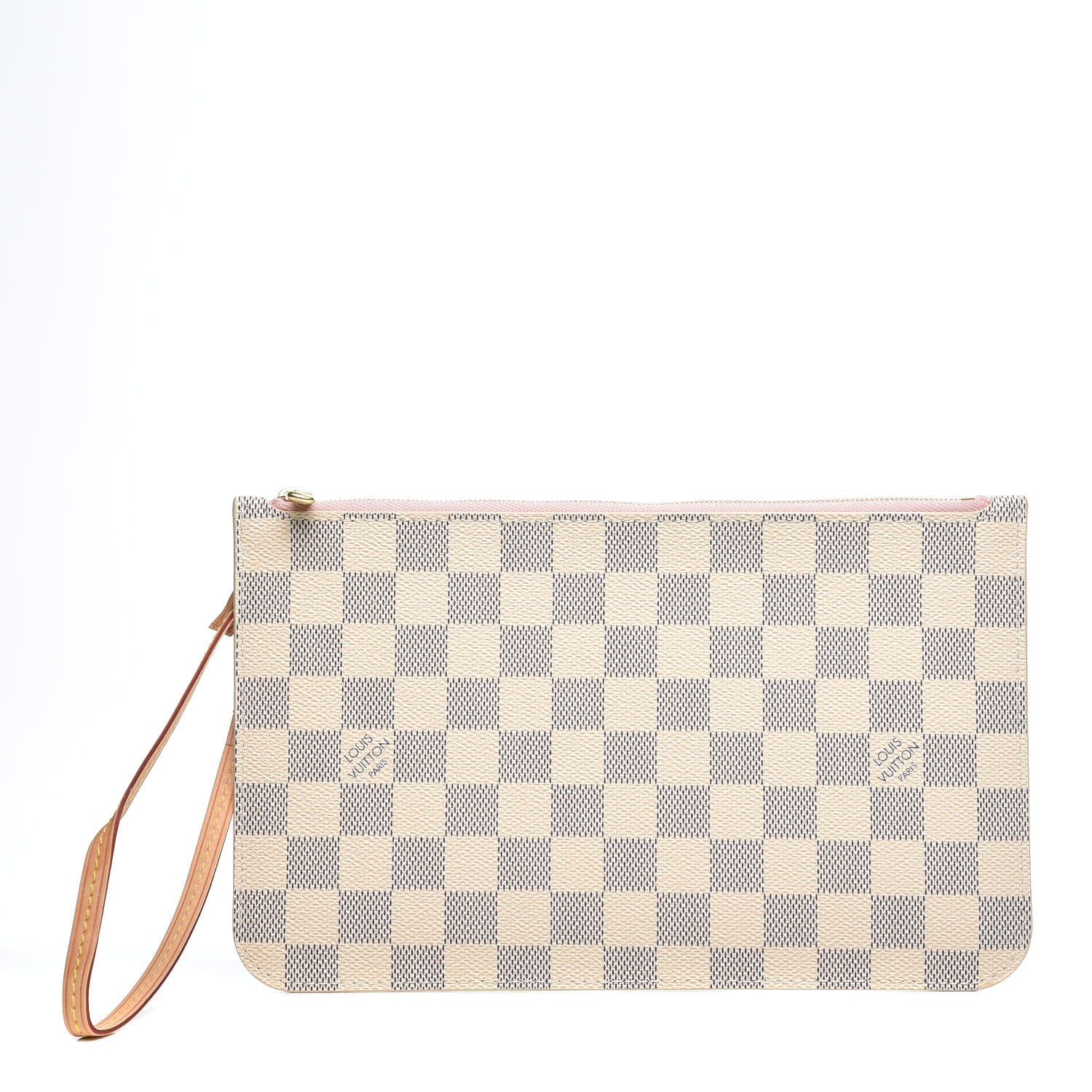 Louis Vuitton Damier Azur Neverfull MM GM Pochette Rose Ballerine 1 of 6