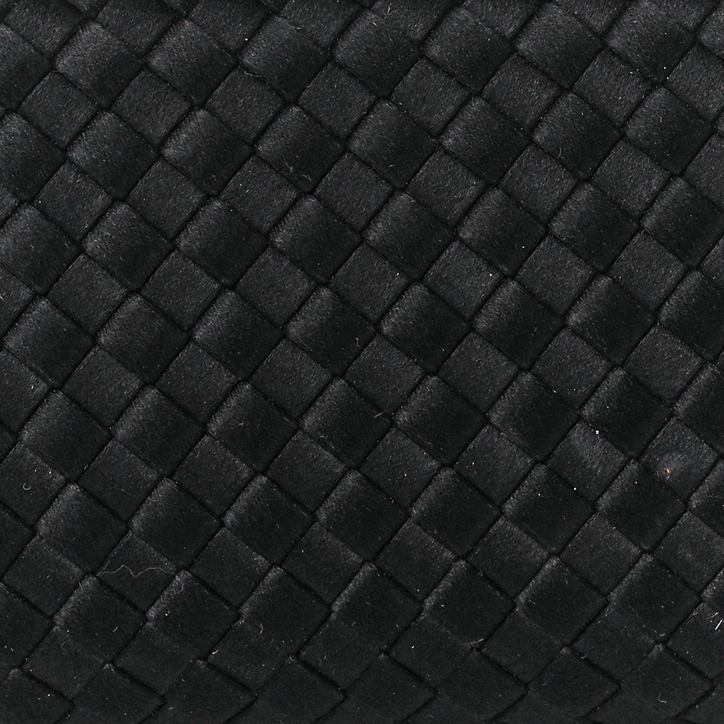 Satin Intreccio Impero Knot Clutch Black