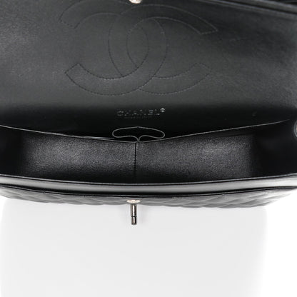 Chanel Crumpled Calfskin Quilted Jumbo Double Flap So Black 5 of 7