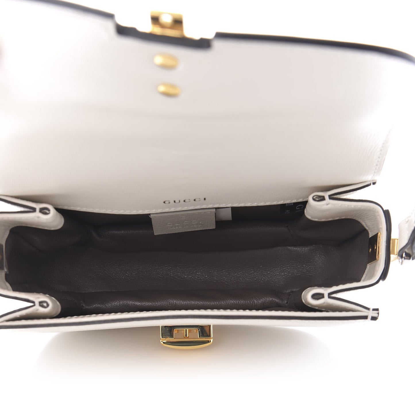 Azalea Calfskin Mini Sylvie 1969 Flap Messenger Bag Mystic White