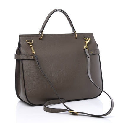 Mulberry Natural Grain Amberley Satchel Mole Grey 2 of 9