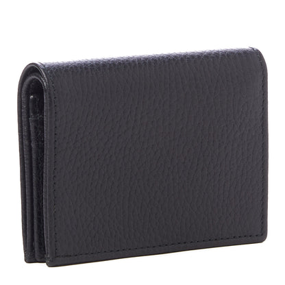Gucci Pebbled Calfskin GG Marmont Card Case Black 2 of 7