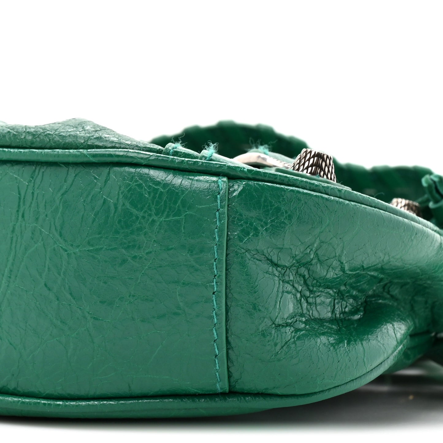 Agneau Arena Le Cagole Shoulder Bag XS Jade