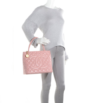Chanel Caviar Medallion CC Tote Light Pink 5 of 14