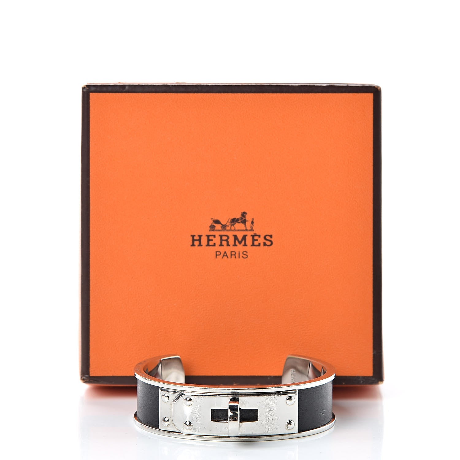 Hermes Box Kelly Cuff Black 7 of 7