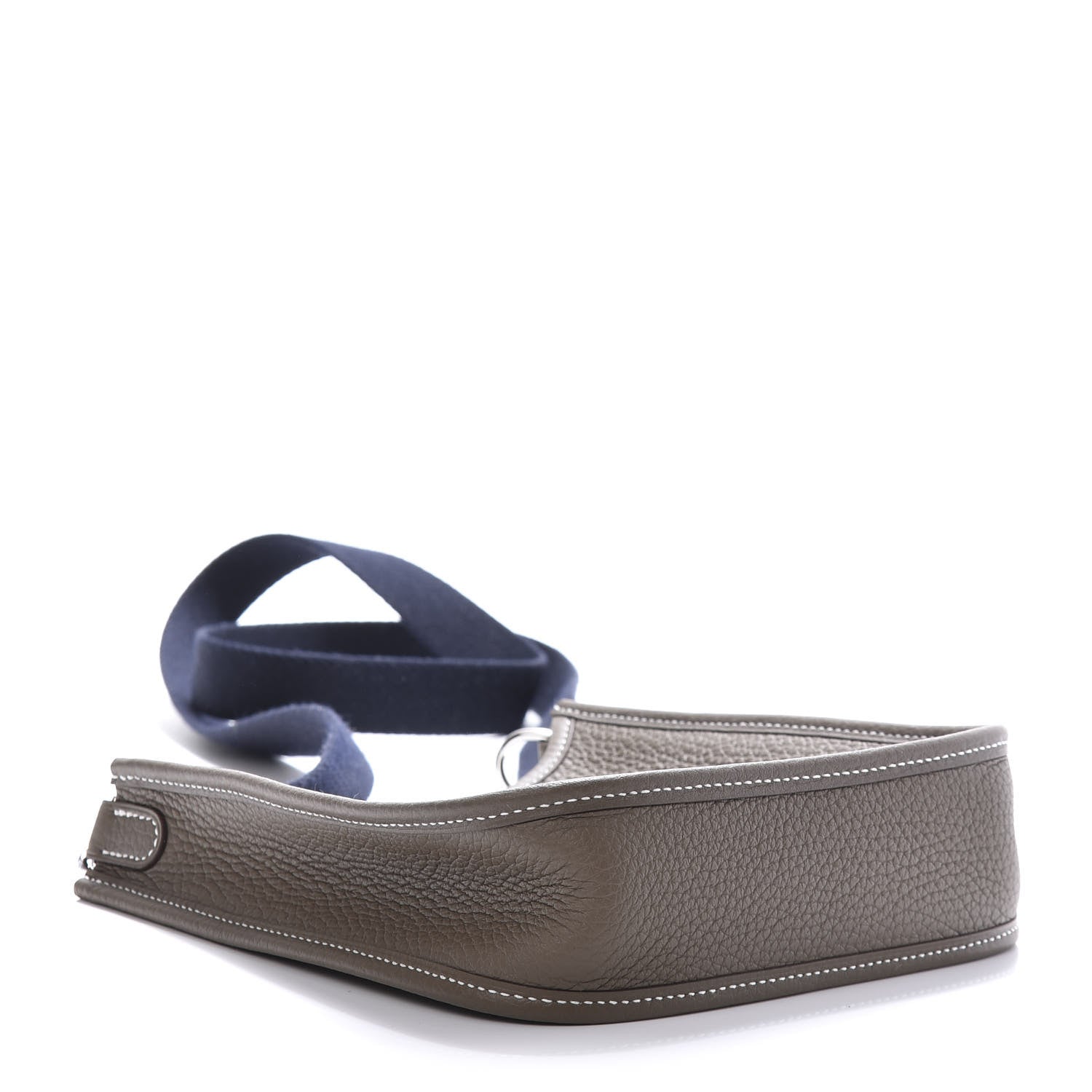Hermes Taurillon Clemence Amazone Evelyne TPM Etoupe Bleu Indigo 4 of 10
