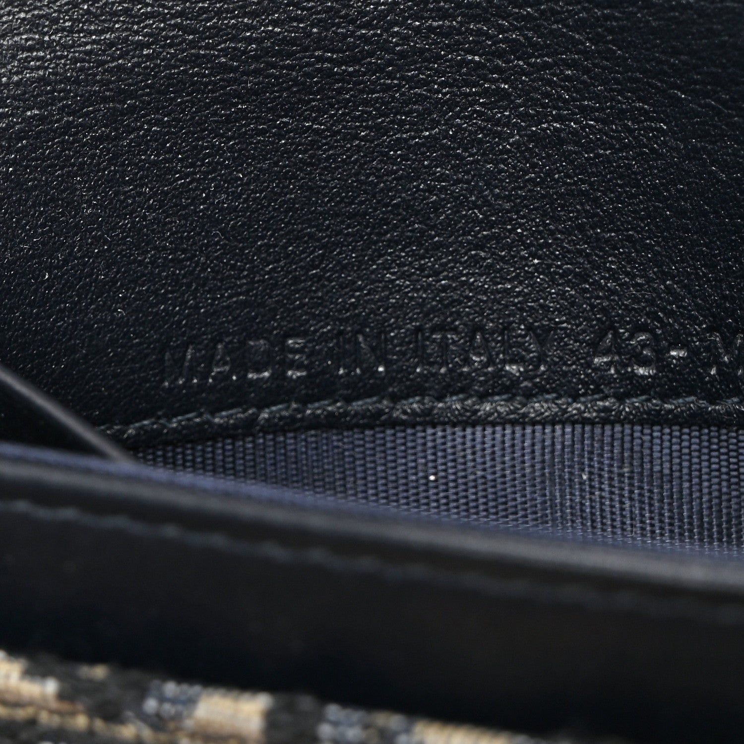 Christian Dior Oblique Saddle Card Holder Blue 7 of 9