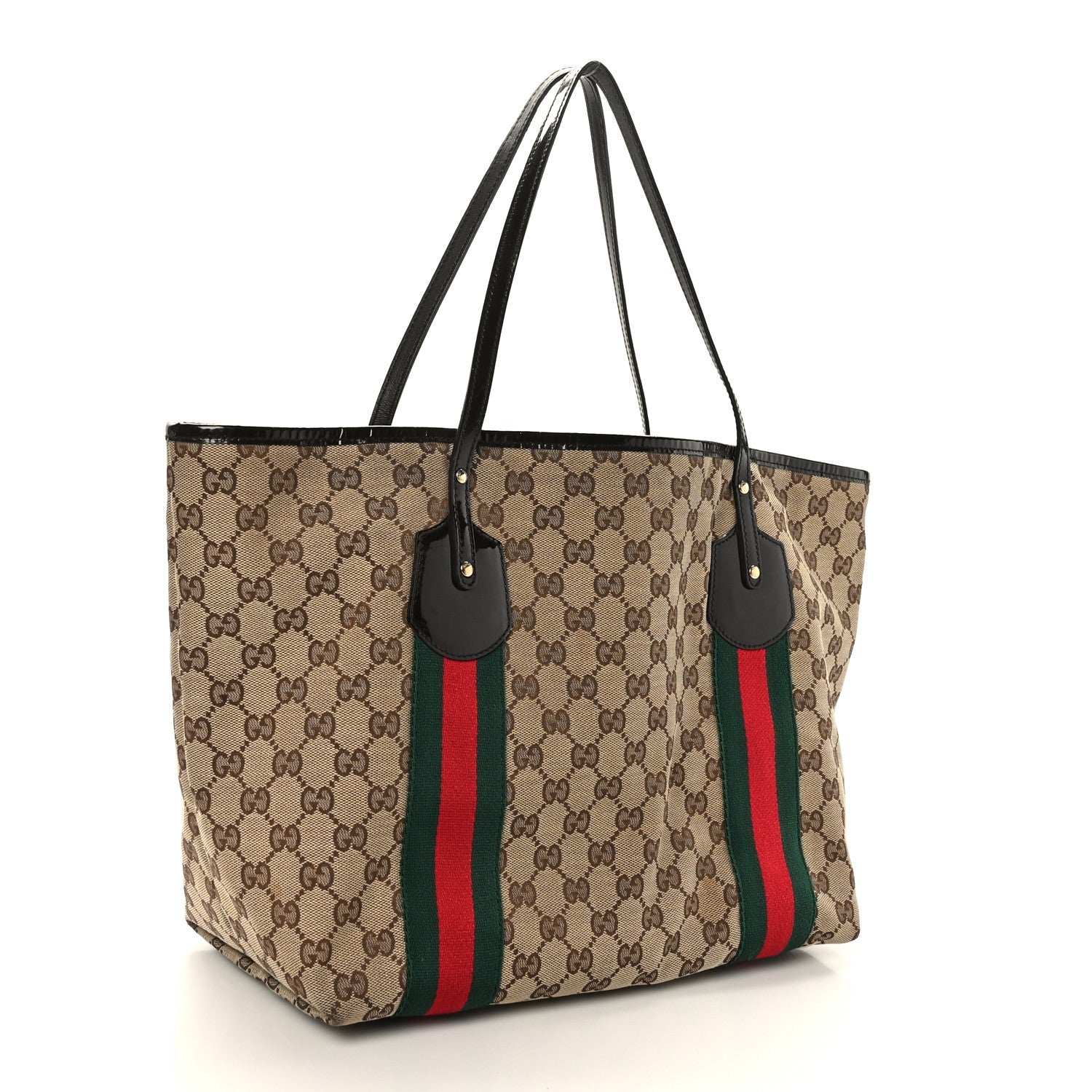 Gucci Monogram Web Large Jolie Tote Brown 3 of 9