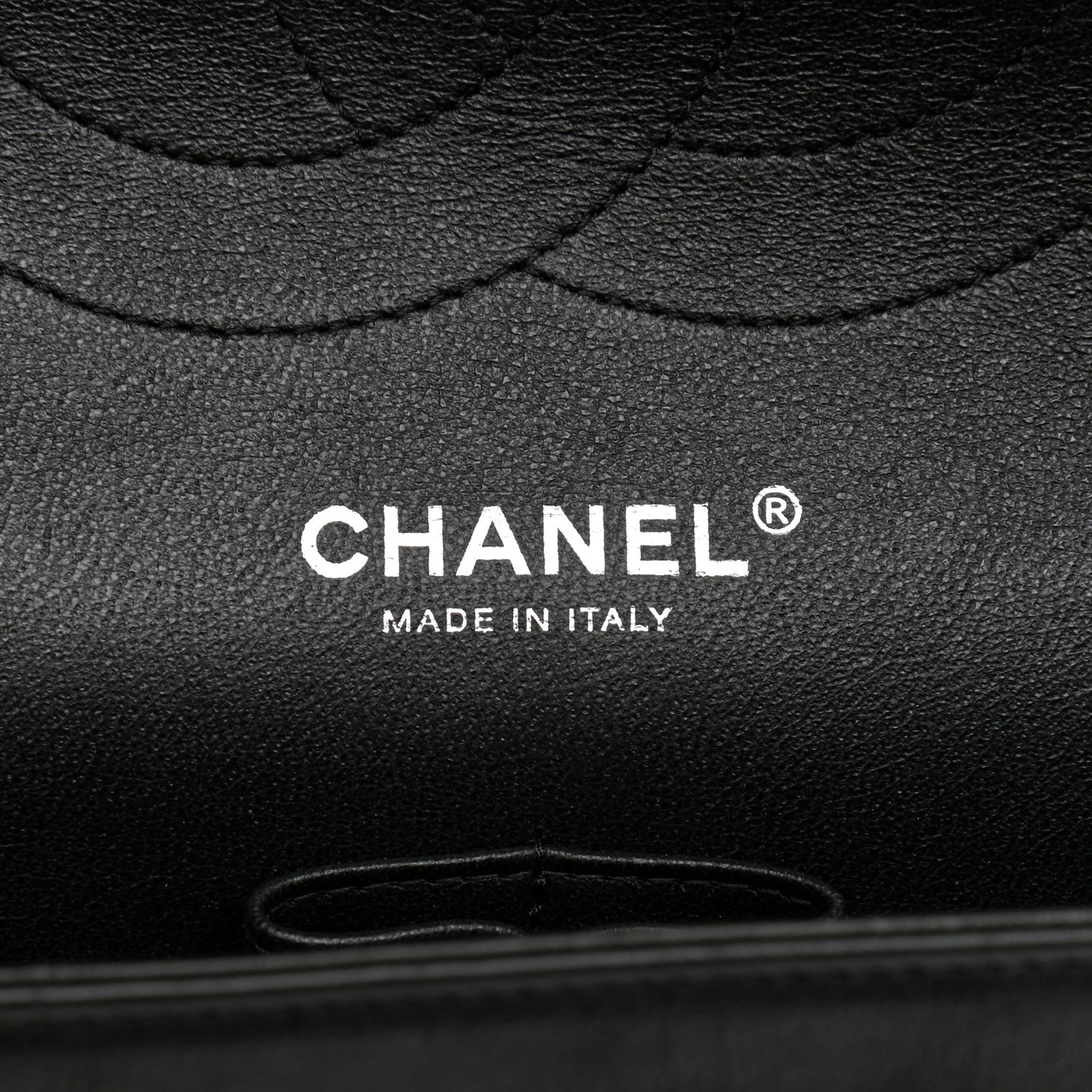 Crumpled Calfskin Quilted Jumbo Double Flap So Black