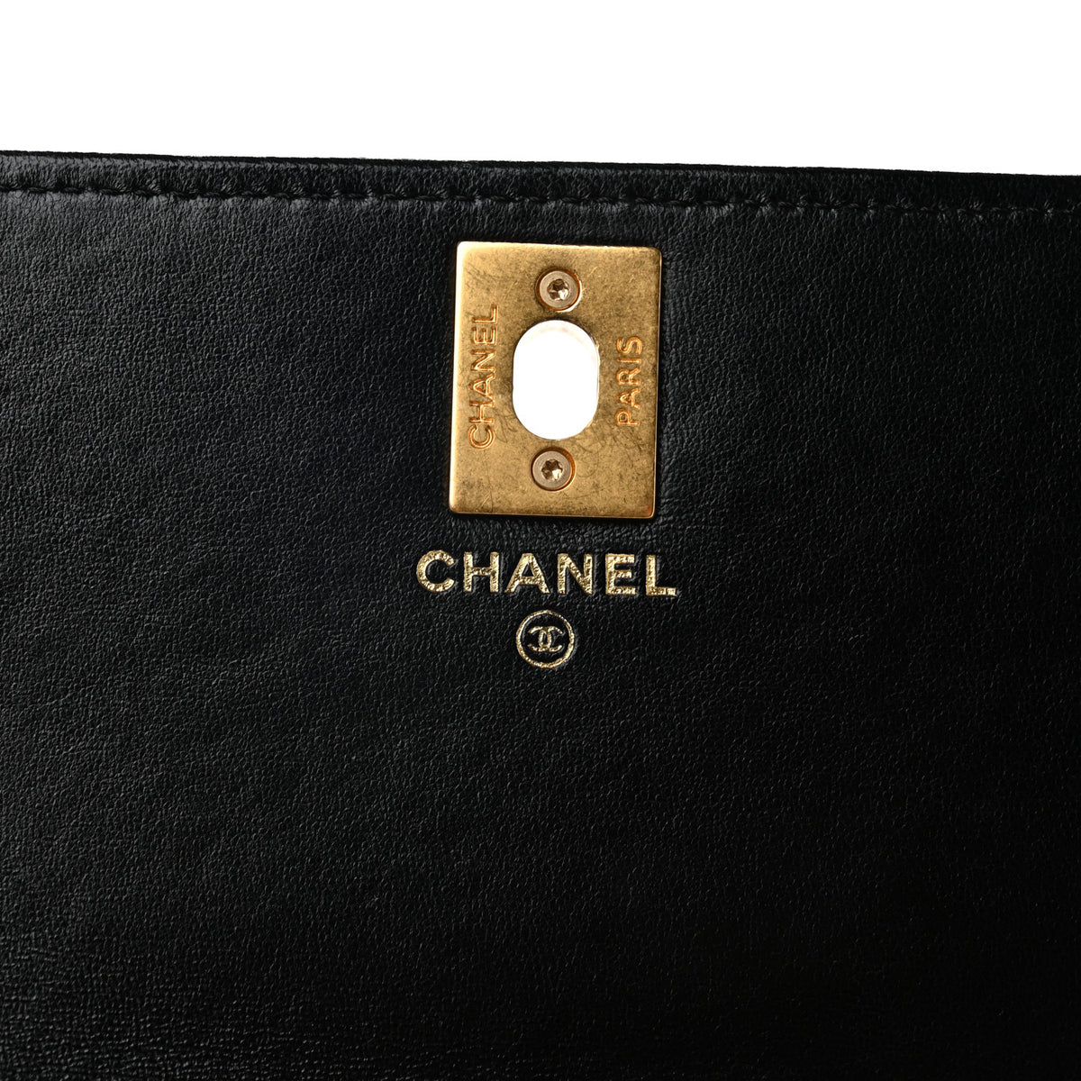 Lambskin Quilted Pillow Crush Wallet On Chain WOC Black