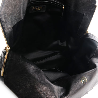 Saint Laurent Calfskin Tribute Tote Black 5 of 7