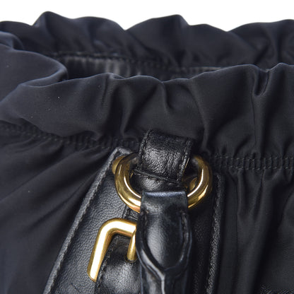 Prada Tessuto Nylon Jacquard Logo Tote Black 14 of 20