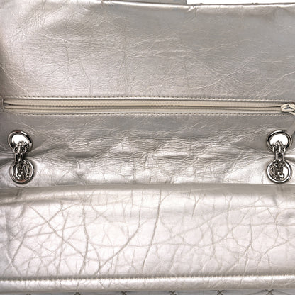 Chanel Metallic Aged Calfskin Quilted 2.55 Reissue 226 Flap Silver 17 of 21
