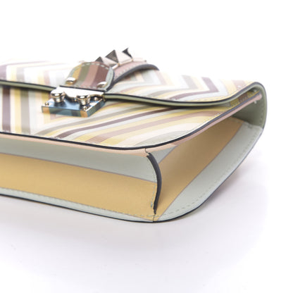 Valentino Garavani Vitello Native Couture 1975 Small Glam Lock Rockstud Flap Multicolor 8 of 9