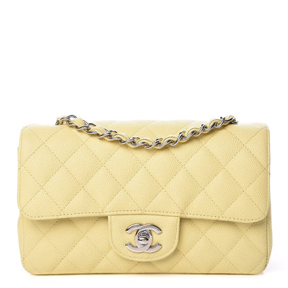 Chanel Caviar Quilted Mini Rectangular Flap Light Yellow 1 of 12